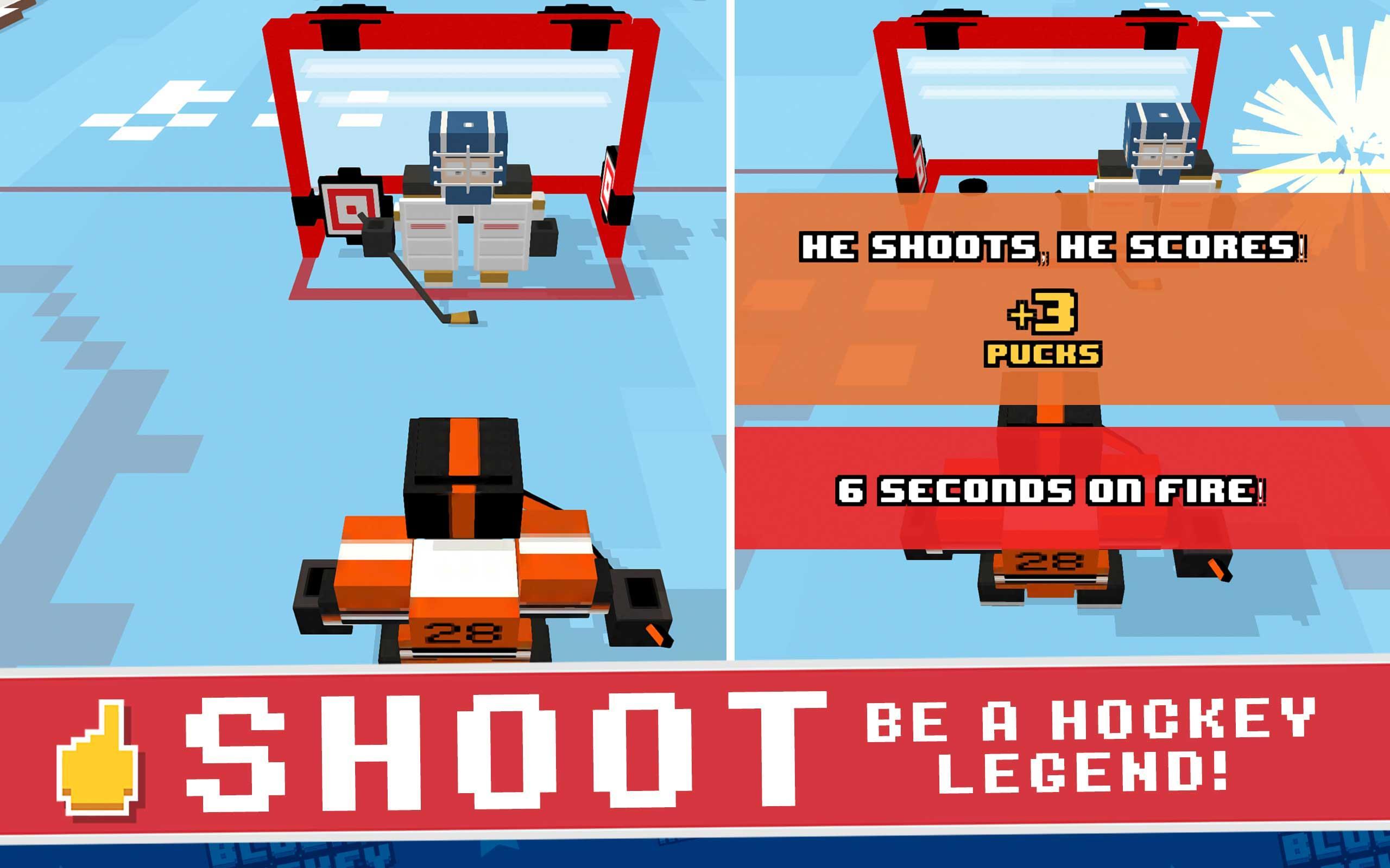 Screenshot of Blocky Hockey All-Stars