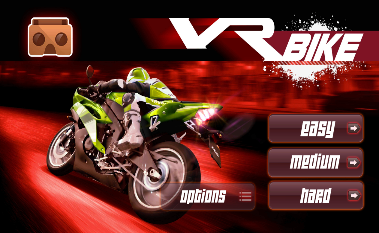 VR Bike Game Screenshot