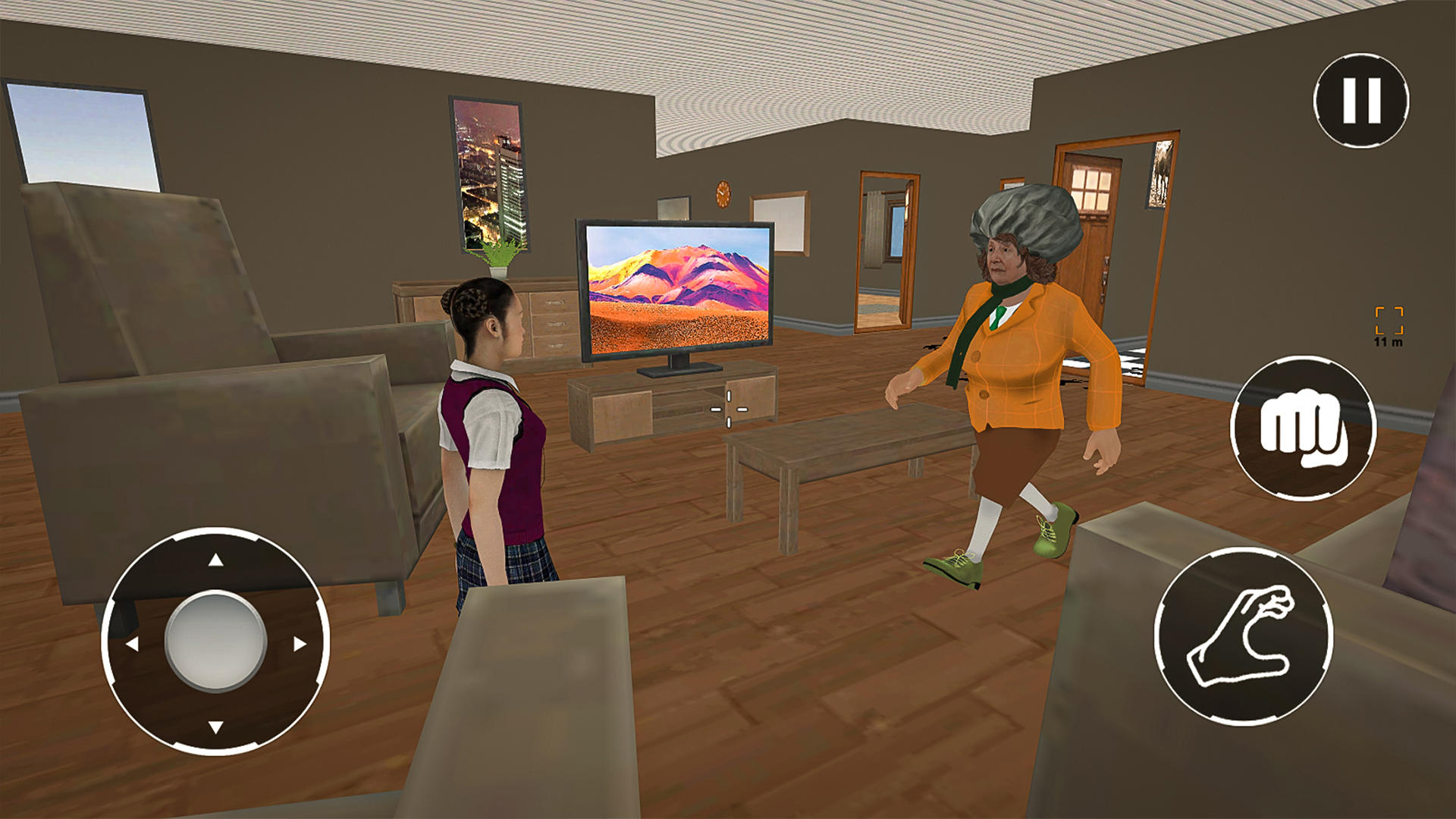 Scary Bad Teacher 3D Girl Game Game Screenshot