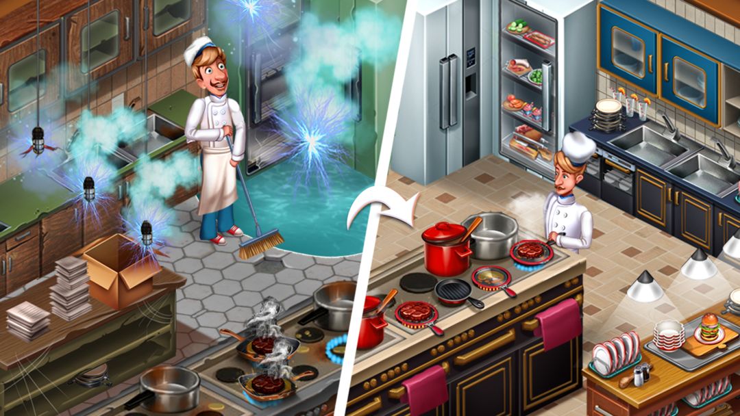 烹飪隊-廚師廚房餐廳小遊戲遊戲截圖