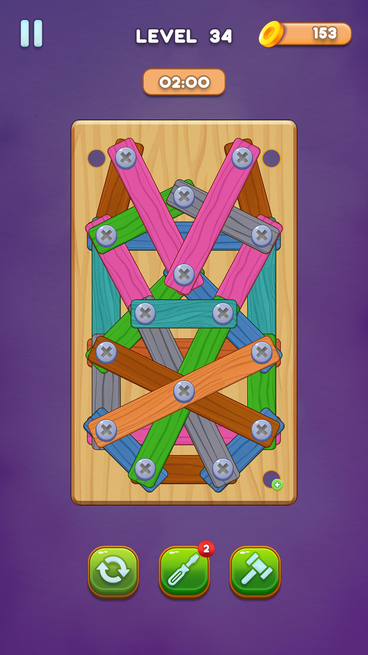 Unscrew Wood Puzzle: Screw Jam Game Screenshot