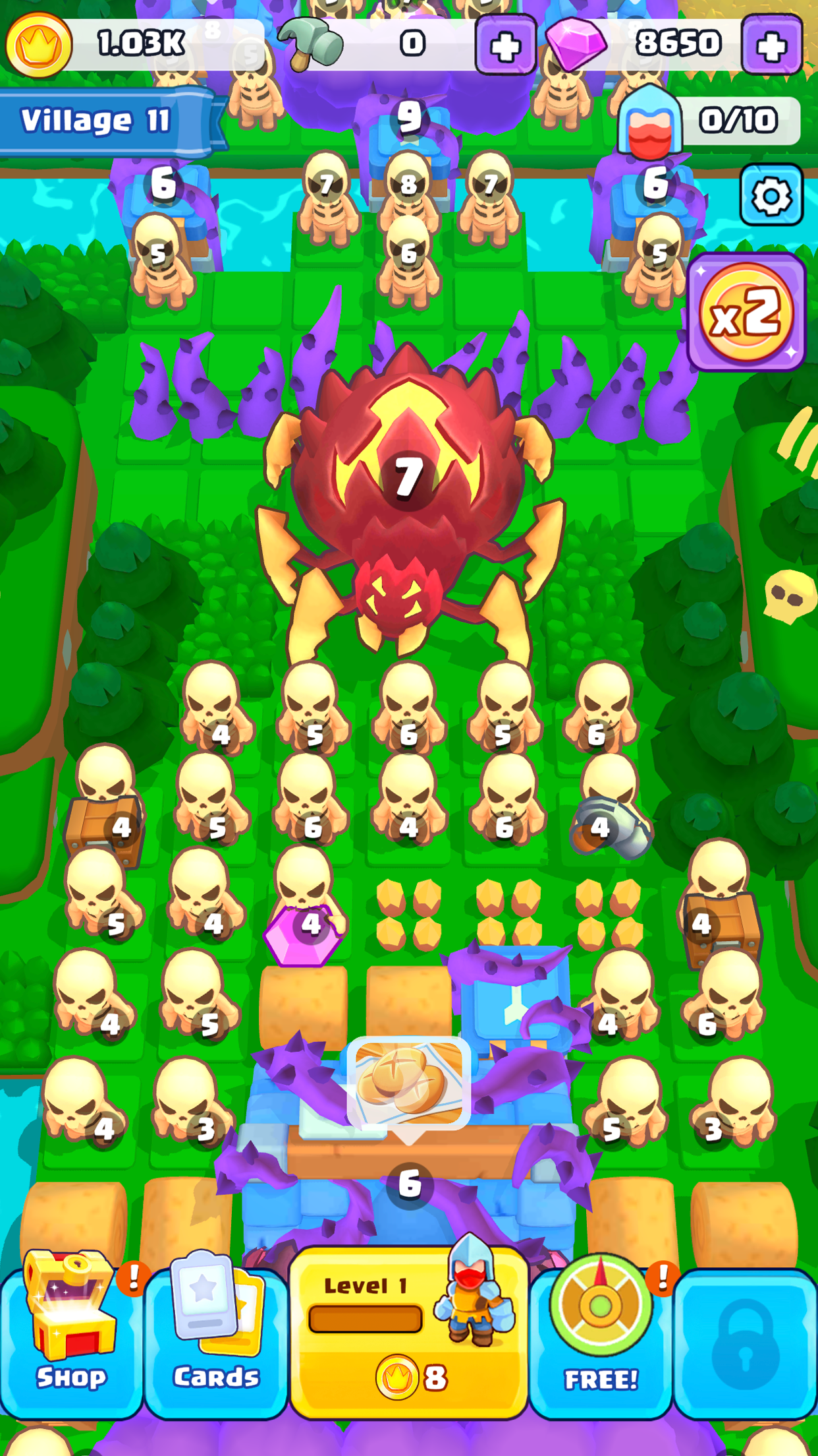 Screenshot of Brave Merge - Battle & Defense