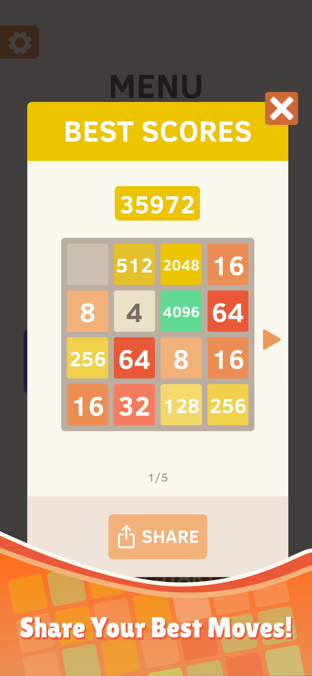 2048 遊戲截圖