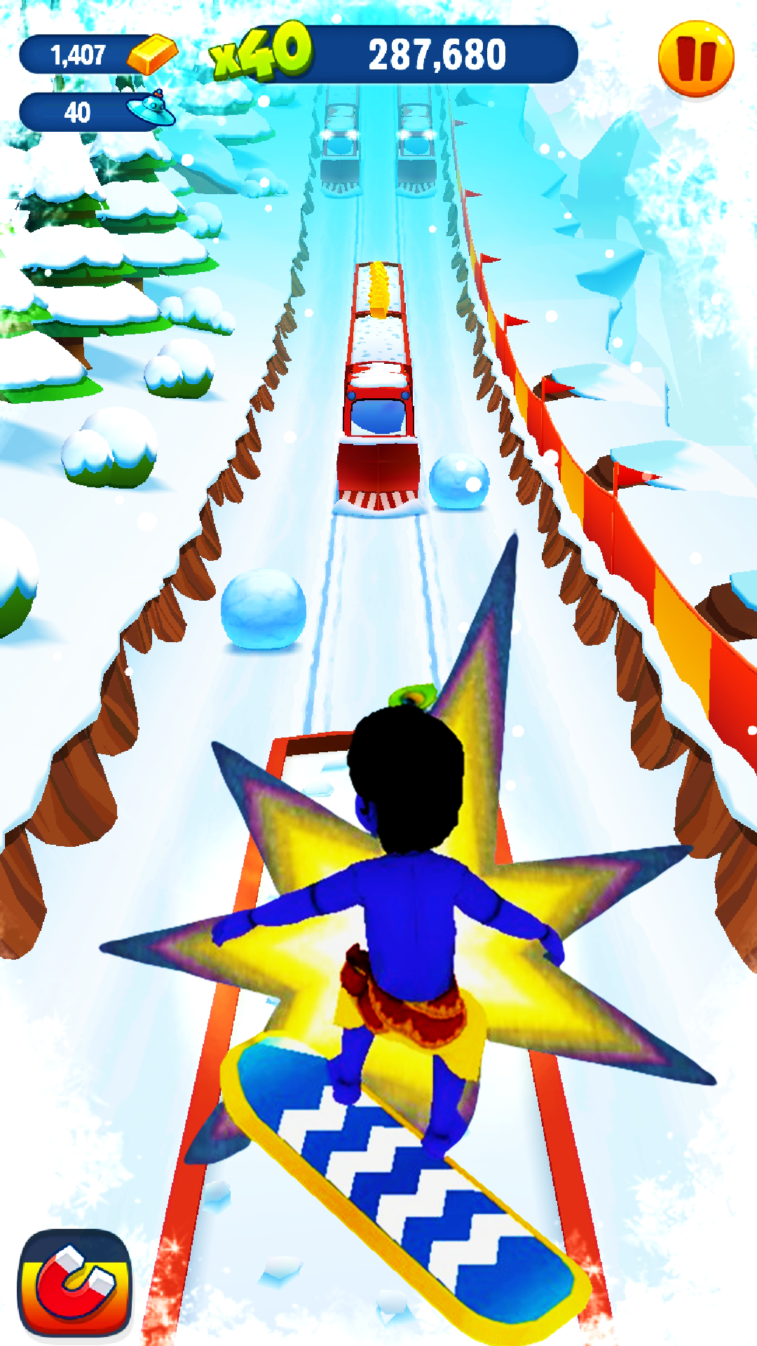 Cuplikan Layar Game Krishna Little Boy Hero Runner