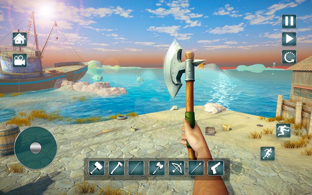 뗏목 생존 섬 시뮬레이터 : 새로운 서바이벌 게임 게임 스크린 샷