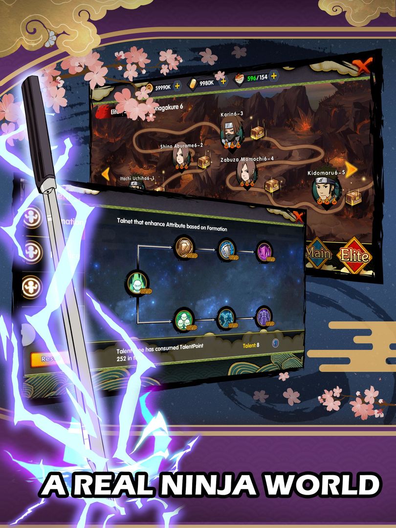 Screenshot of Ultimate Ninja:Ninja war