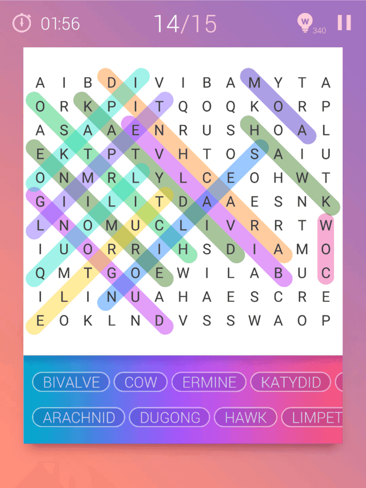 Word Search Puzzle Game Screenshot