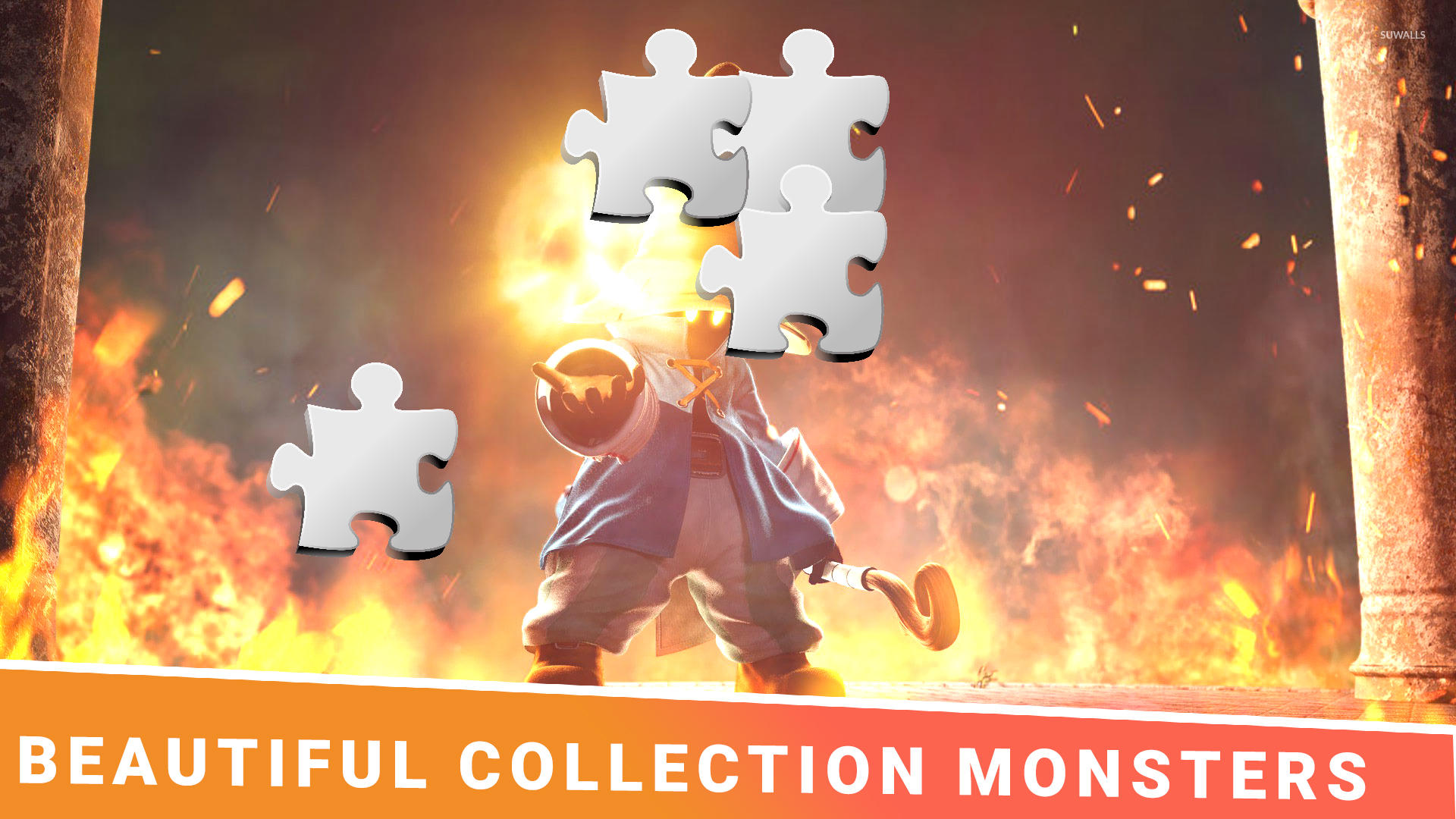 Screenshot of wizard with a gun jigsaw