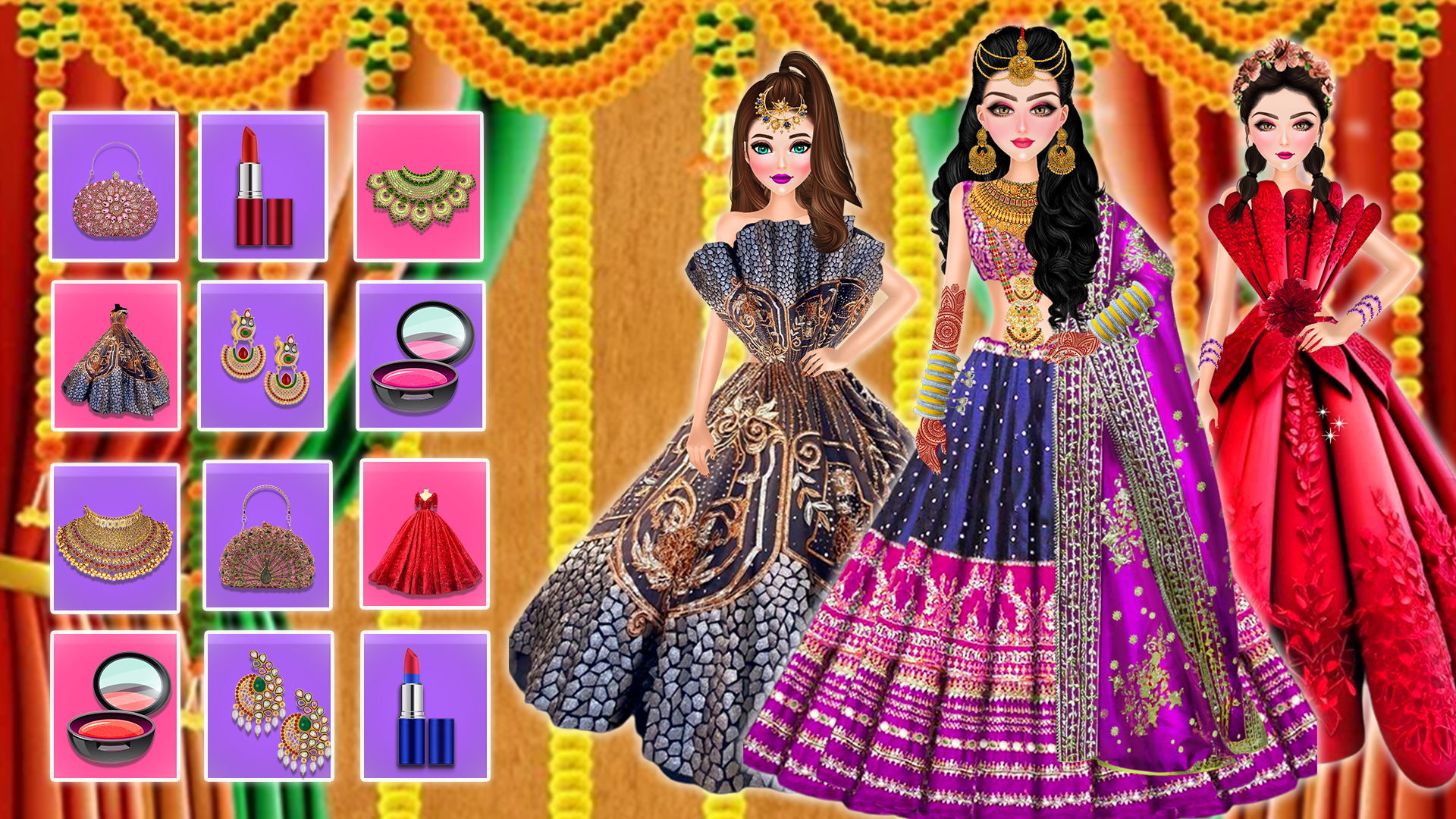 green emerald velvet dress World Fashion Dress-up and Makeup - Play dressing up with women of  different world cultures in this free game! main image 1