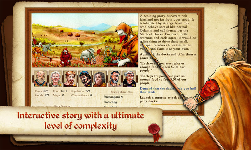 King of Dragon Pass: Text RPG Game Screenshot