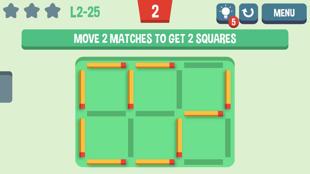 Screenshot of Move the Matches