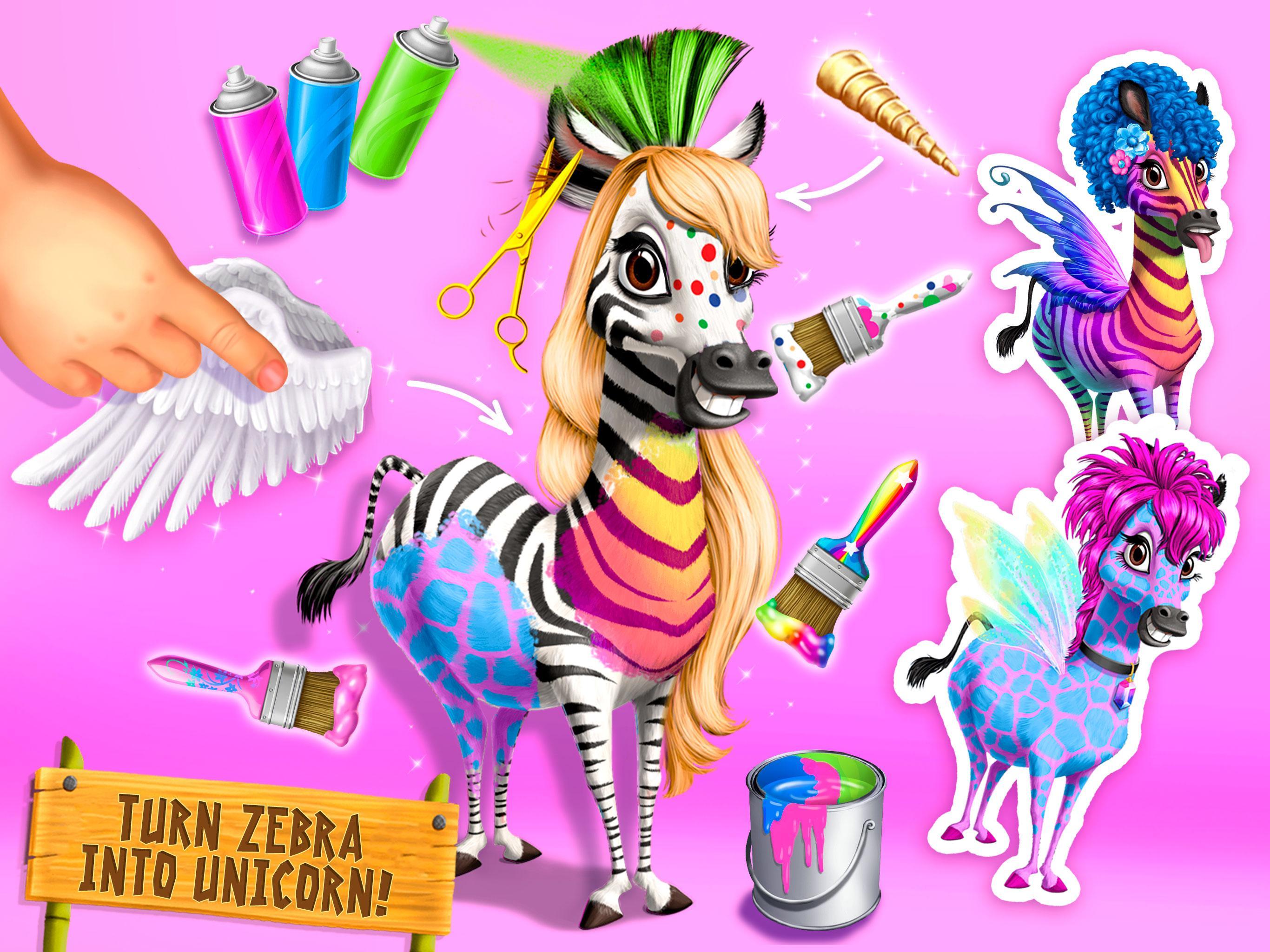 Jungle Animal Hair Salon 2 Game Screenshot