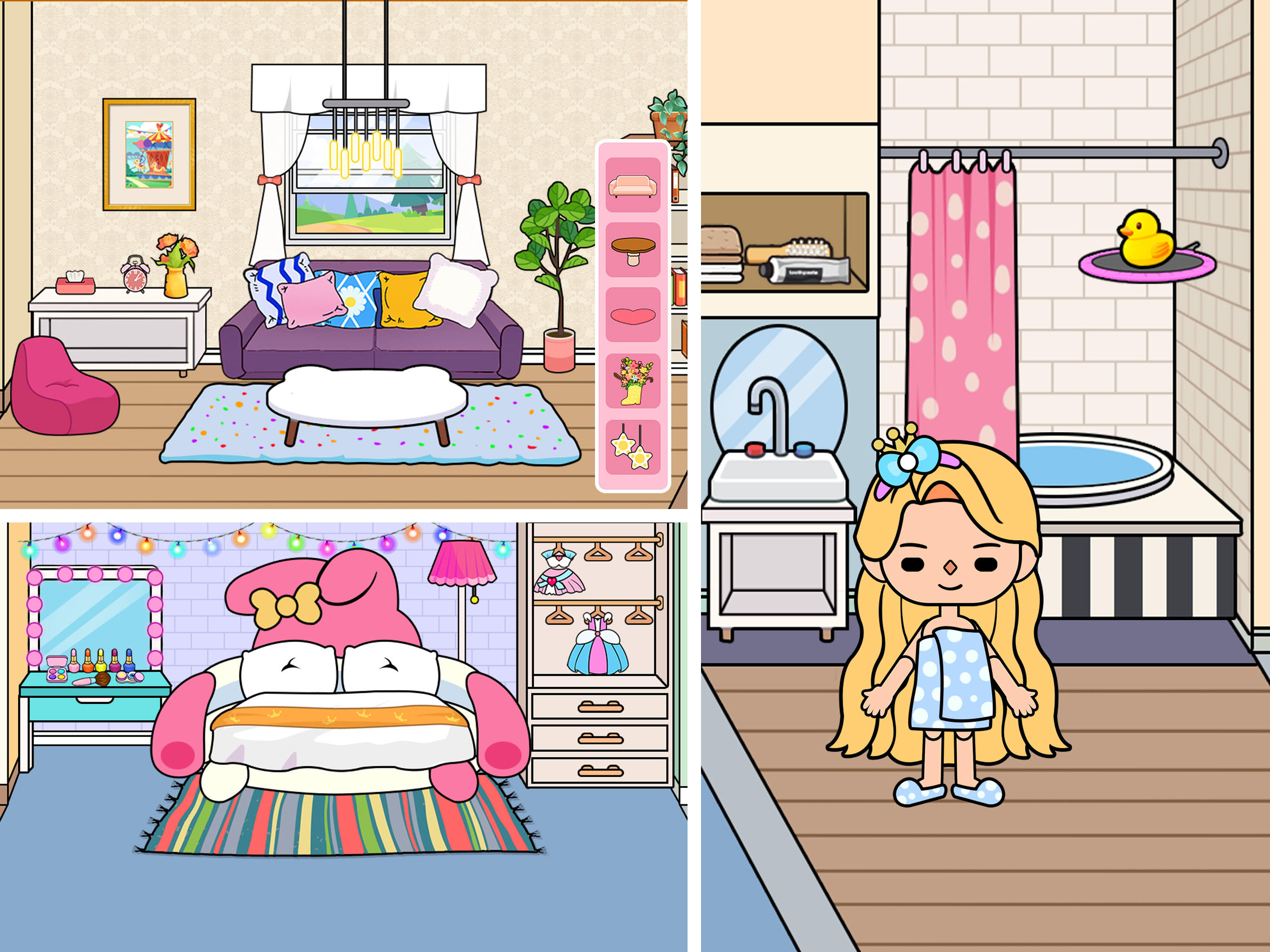 Captura de Tela do Jogo Princess Town - Dream House