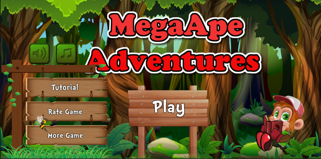 Cuplikan Layar Game MegaApe Adventures