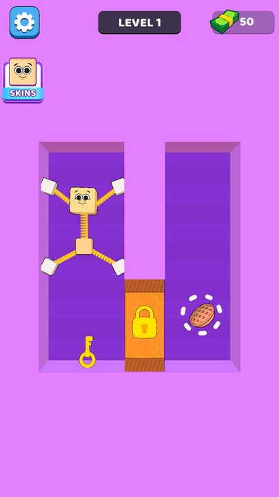 Spring Guy: Stretch Game Game Screenshot