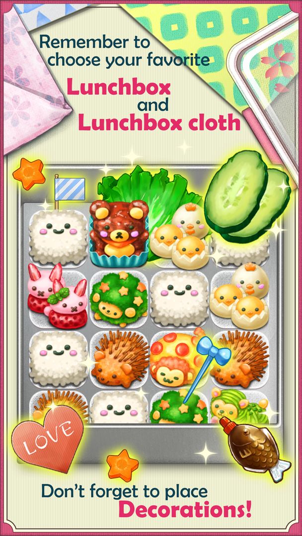 Screenshot of Fluffy! Cute Lunchbox