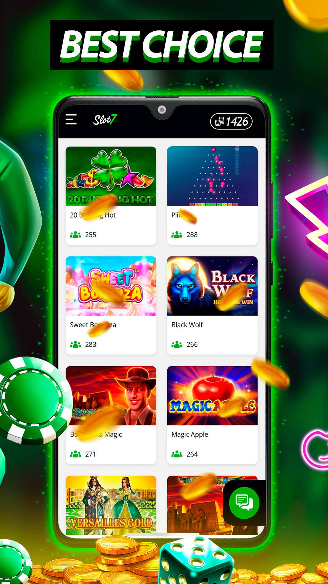 Slot7 Casino Interface