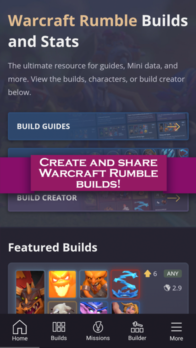 Screenshot 1 of Builds for Warcraft Rumble 