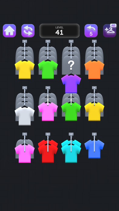 Clothes Sort Puzzle Game Screenshot