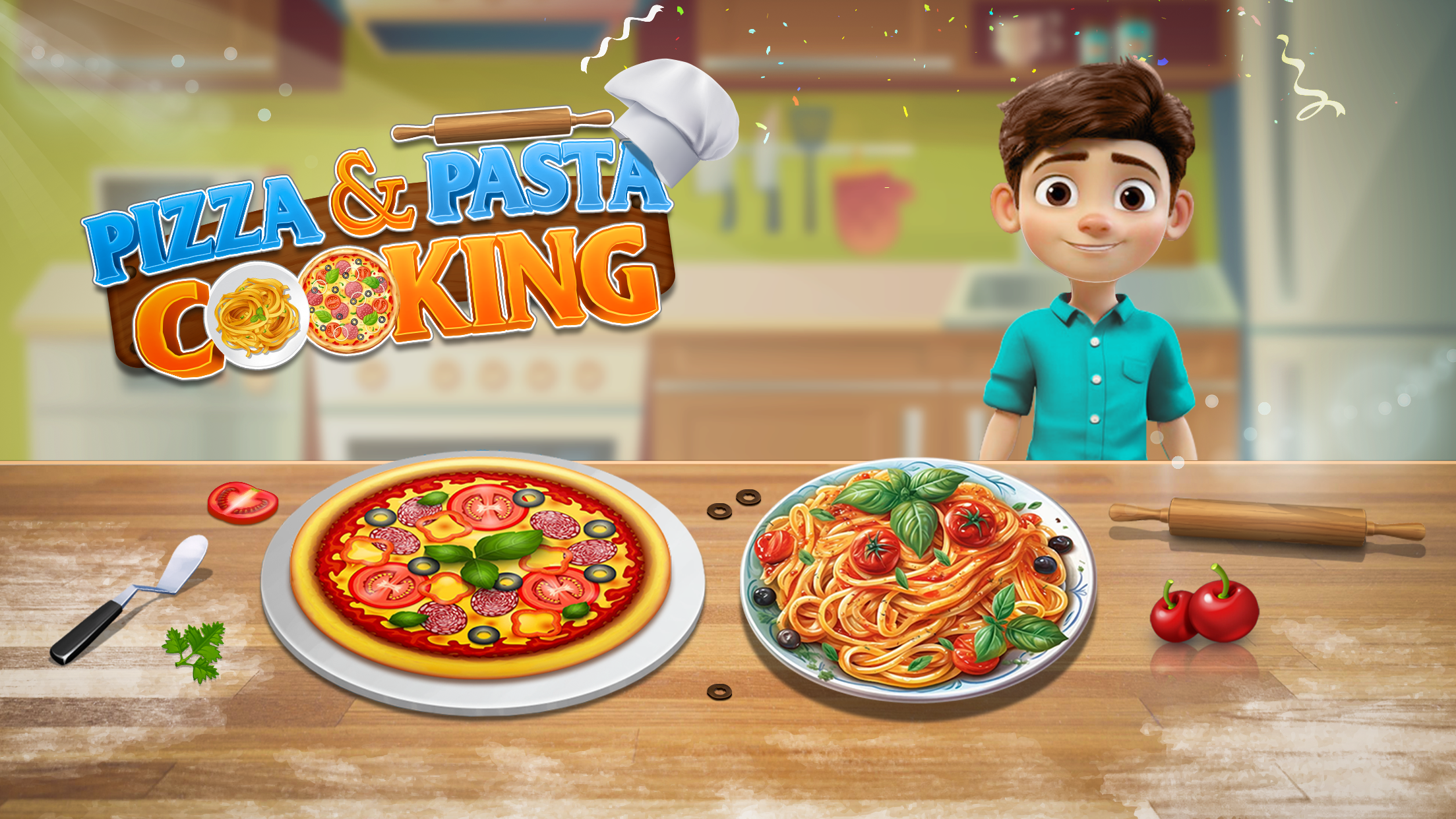 Pizza and Pasta Maker Game Screenshot