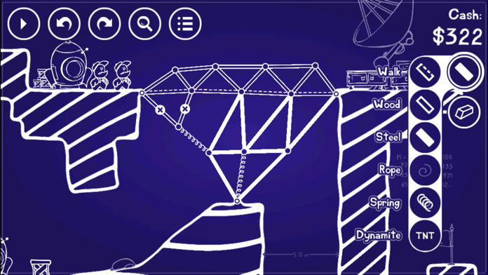 Cargo Bridge Moon Game Screenshot
