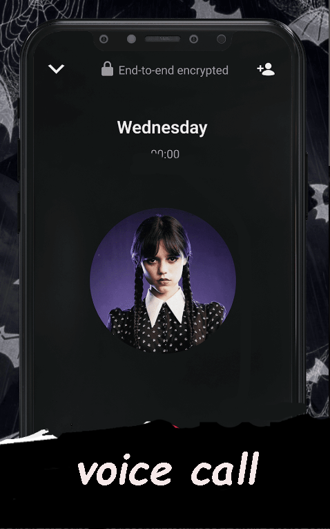 Wednesday Addams Fake Call Vd Game Screenshot