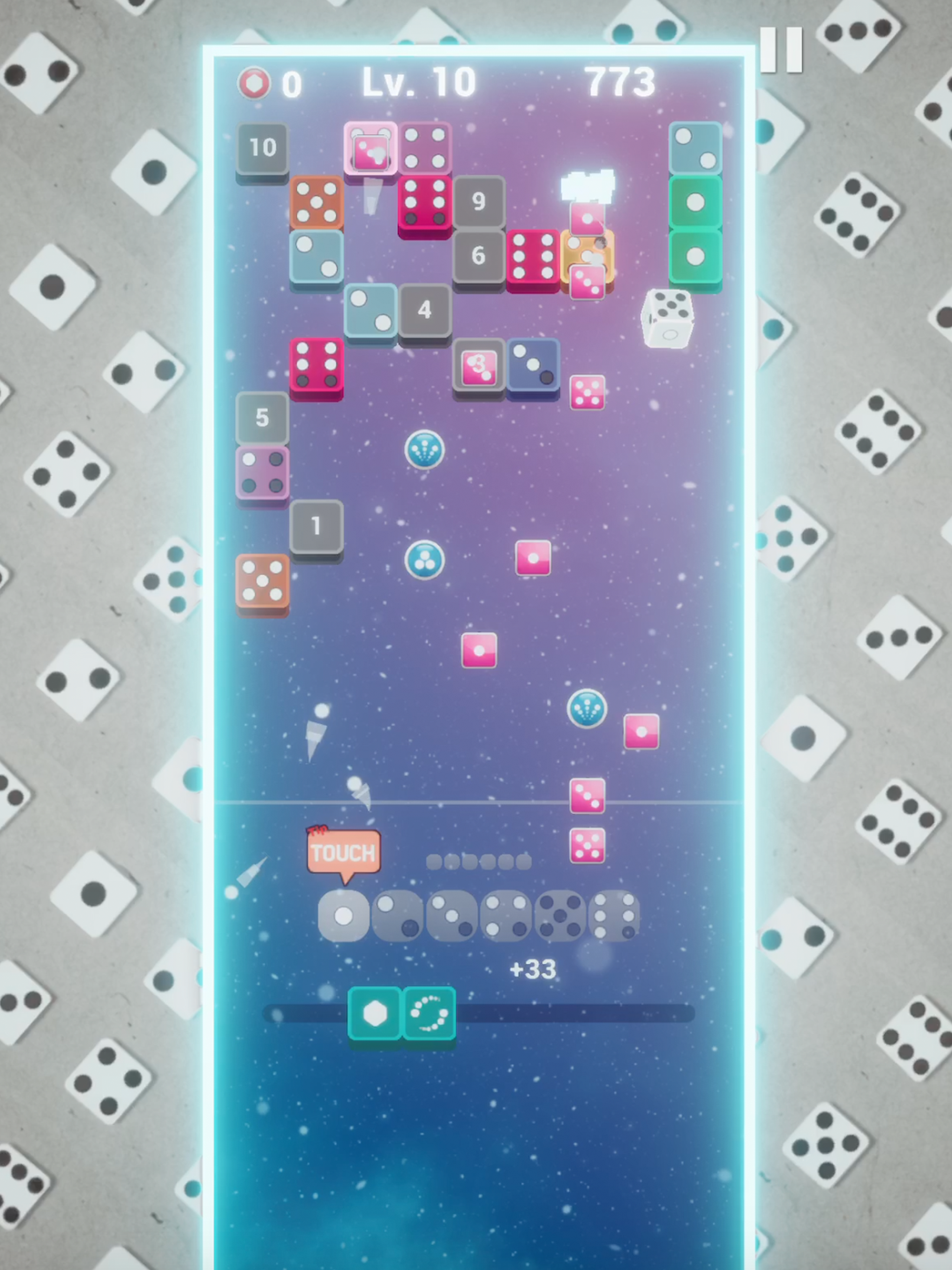 DBB  - Dice Brick Breaker Game Screenshot