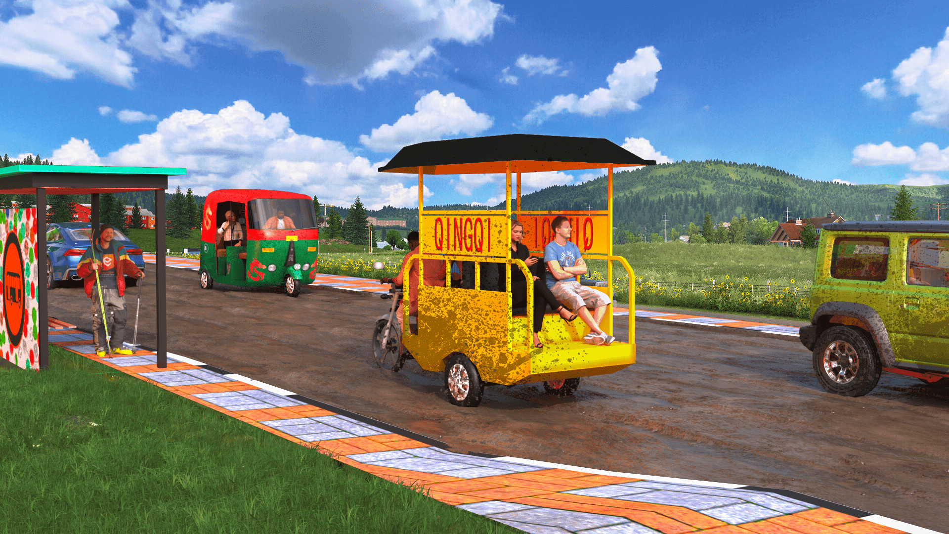 TukTuk Auto Rickshaw Simulator Game Screenshot