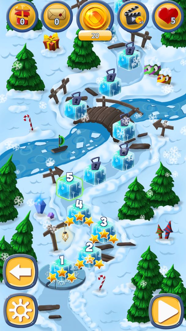 Frozen Madness: Winter Match 3 ภาพหน้าจอเกม