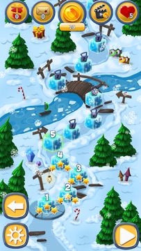 Frozen Madness: Winter Match 3 Game Screenshot