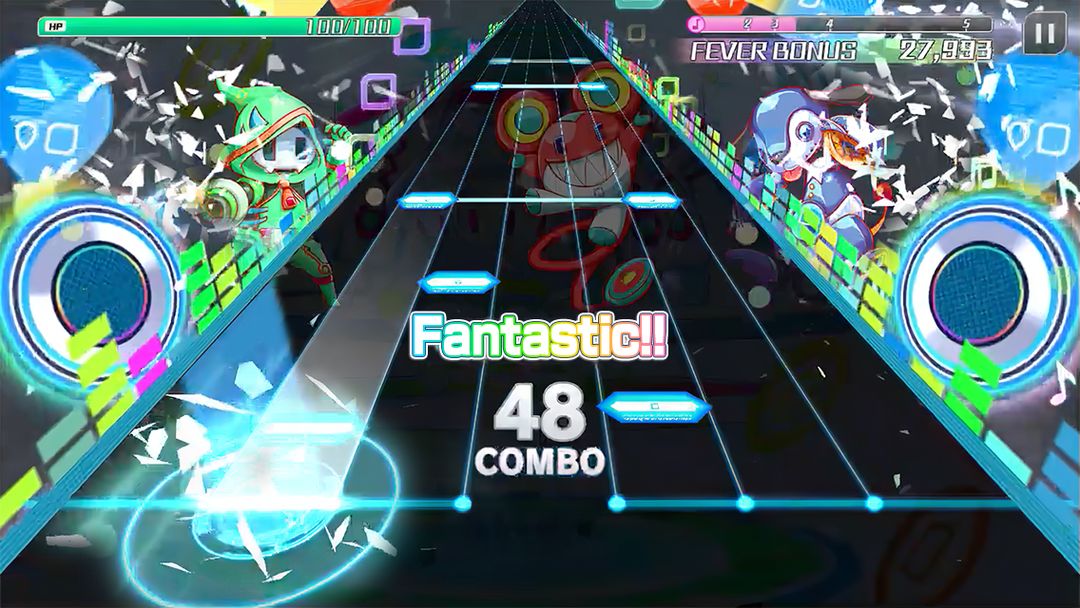 Sonic Beat feat. Crash Fever ภาพหน้าจอเกม