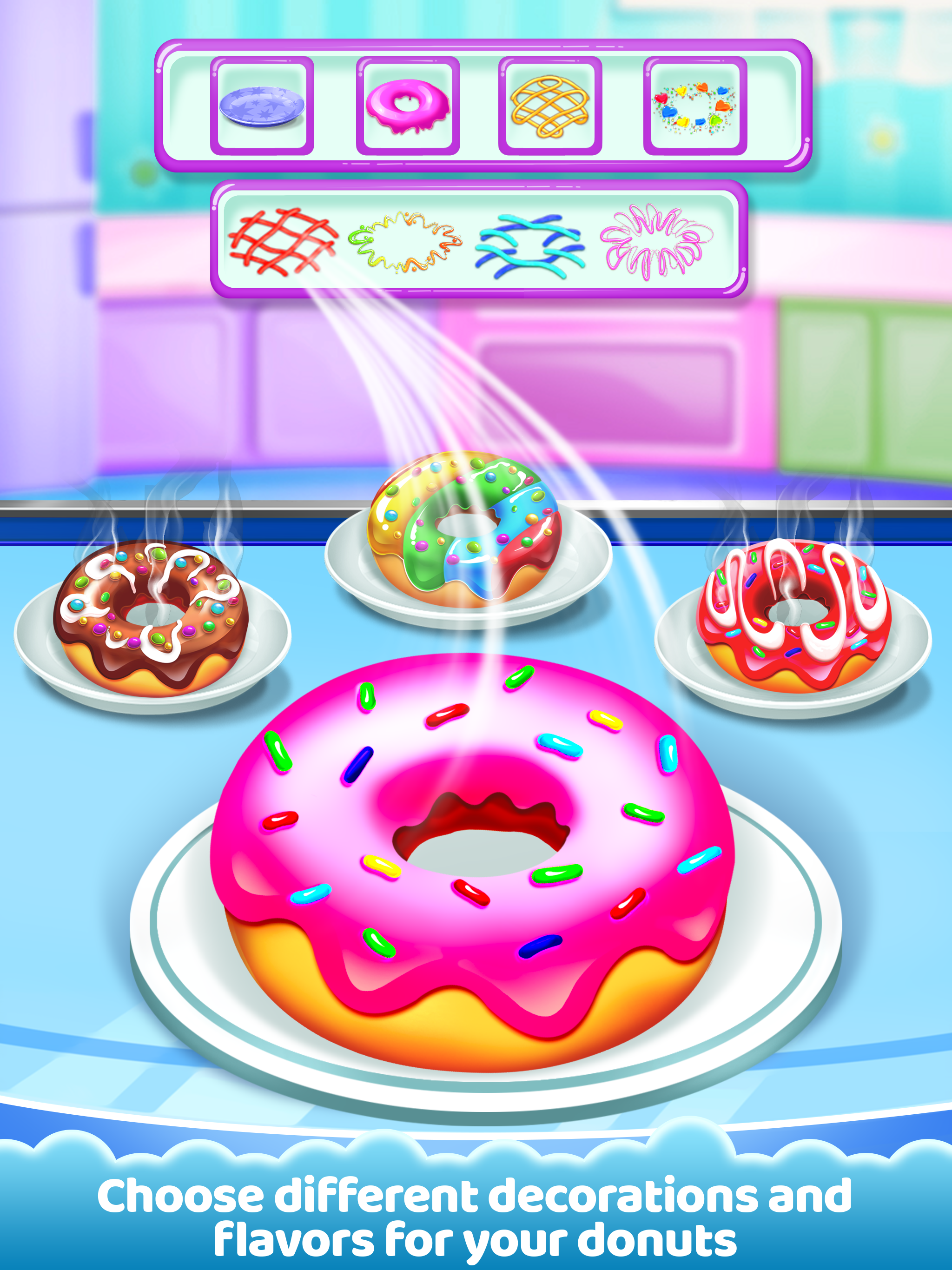 Icecream Cone Cupcake Baking Game Screenshot