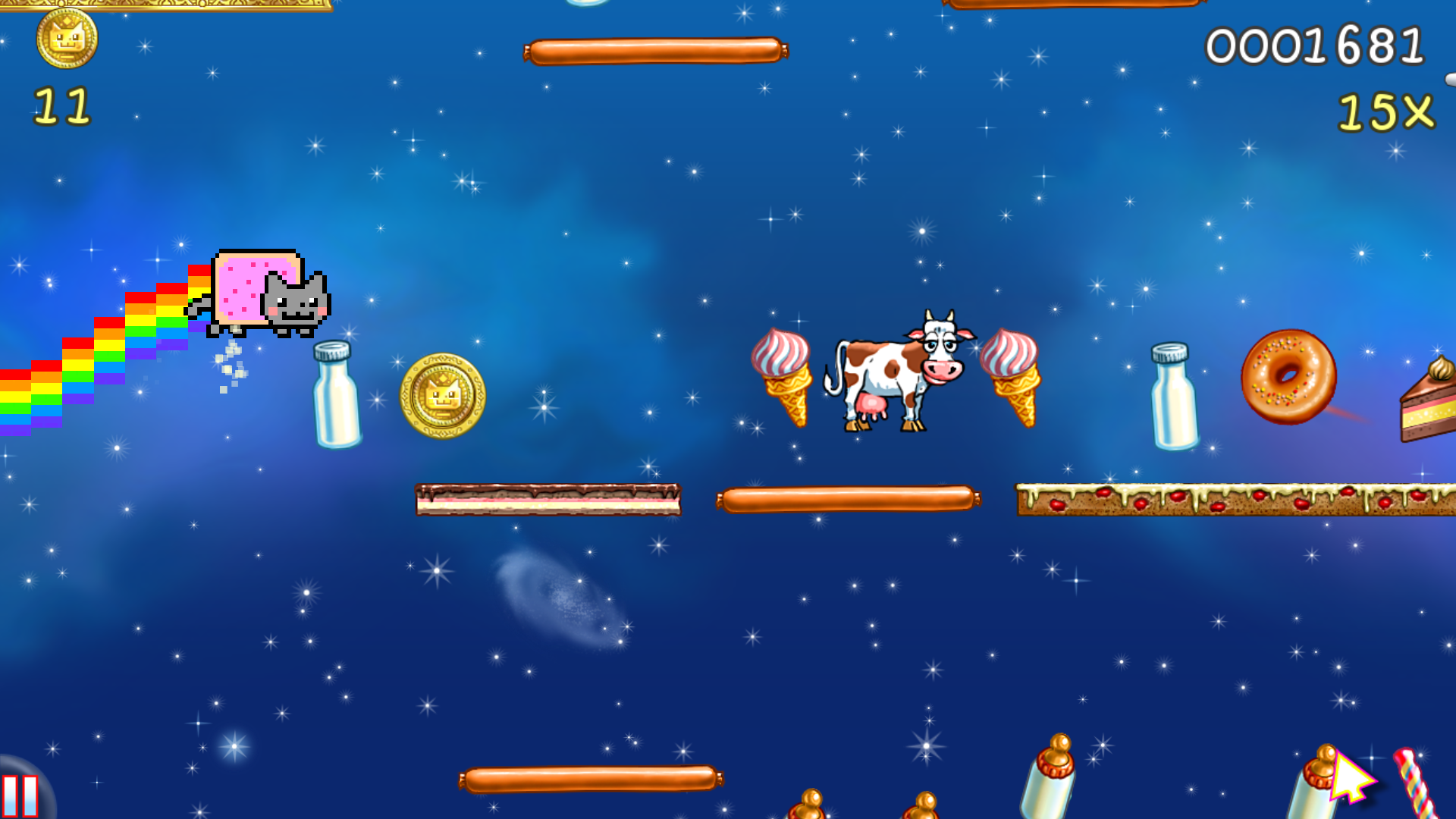 Screenshot 1 of Nyan Cat: perdido no espaço 11.4.2