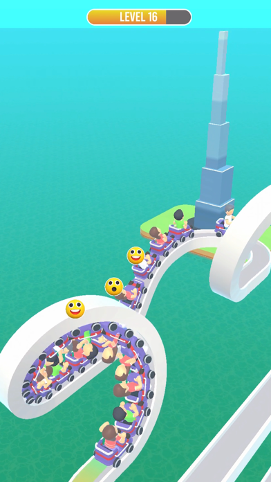 Cart Crash: Roller Coaster Game Screenshot