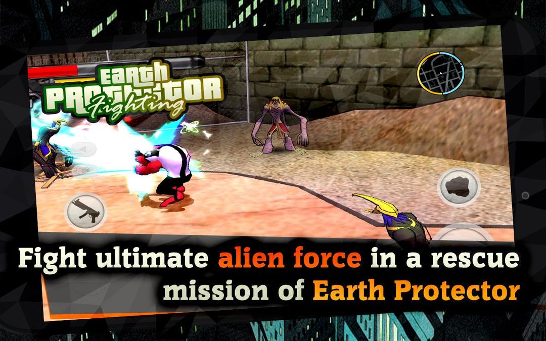 Alien Force War: Earth Protector 게임 스크린 샷