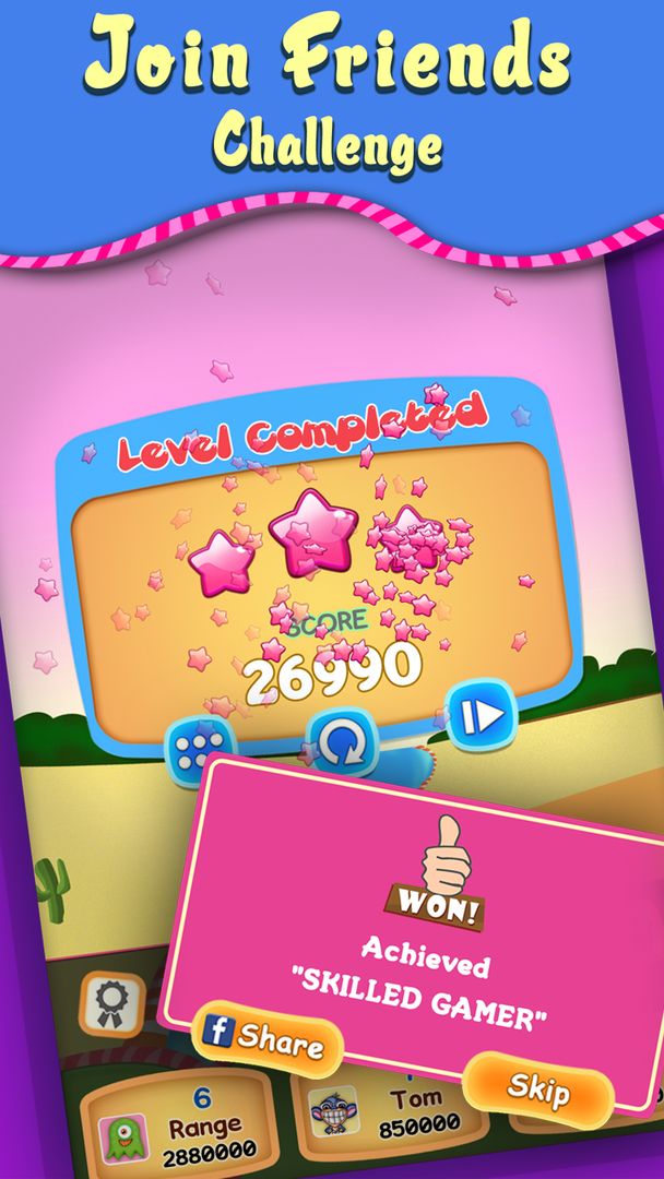 Swiped Candy Geo screenshot game