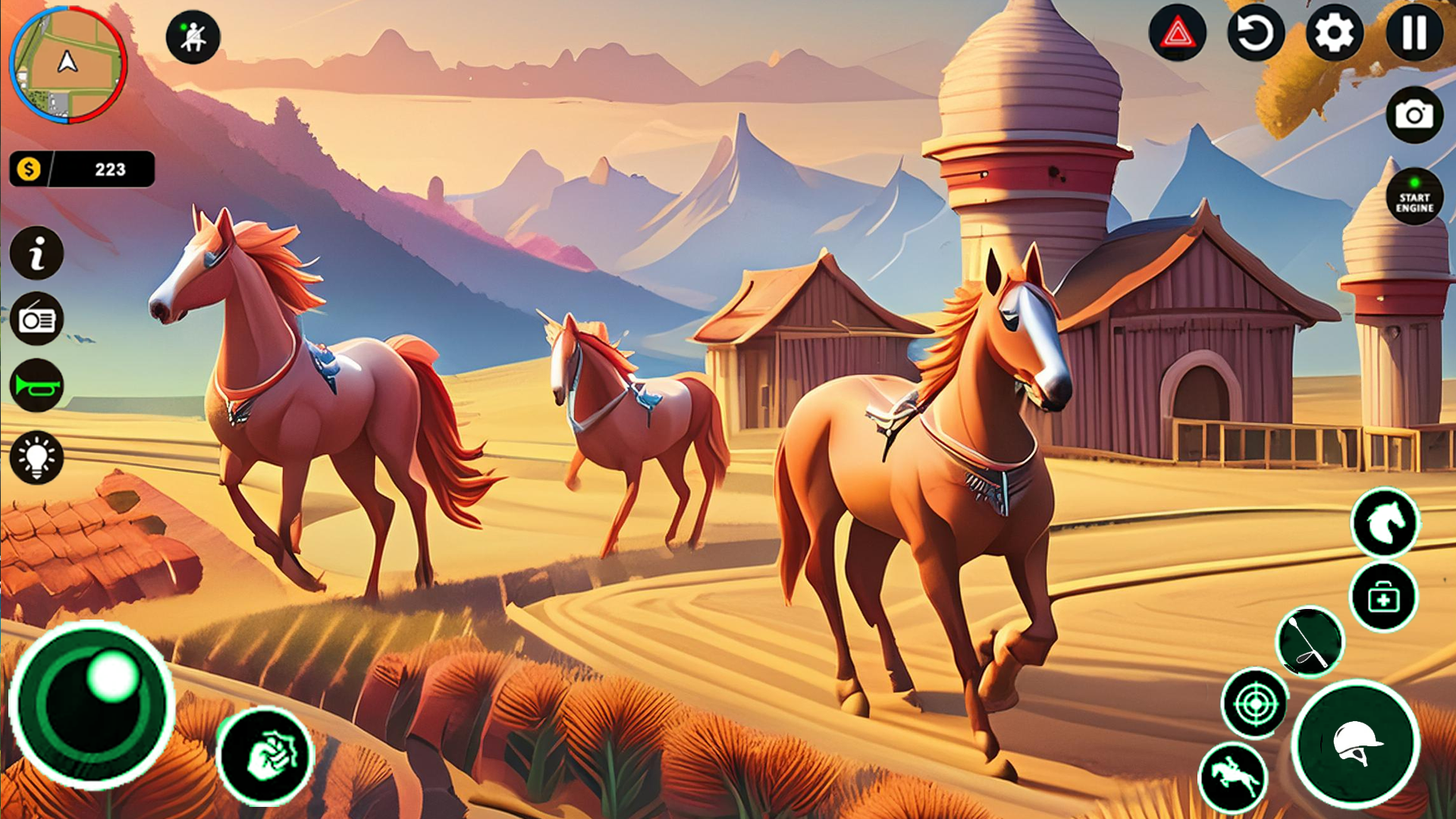 Equestrian Wild Horse Riding Game Screenshot