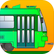 트램 시뮬레이터 2D 프리미엄 - 도시 기차 운전사 - 가상 포켓 레일 운전 게임