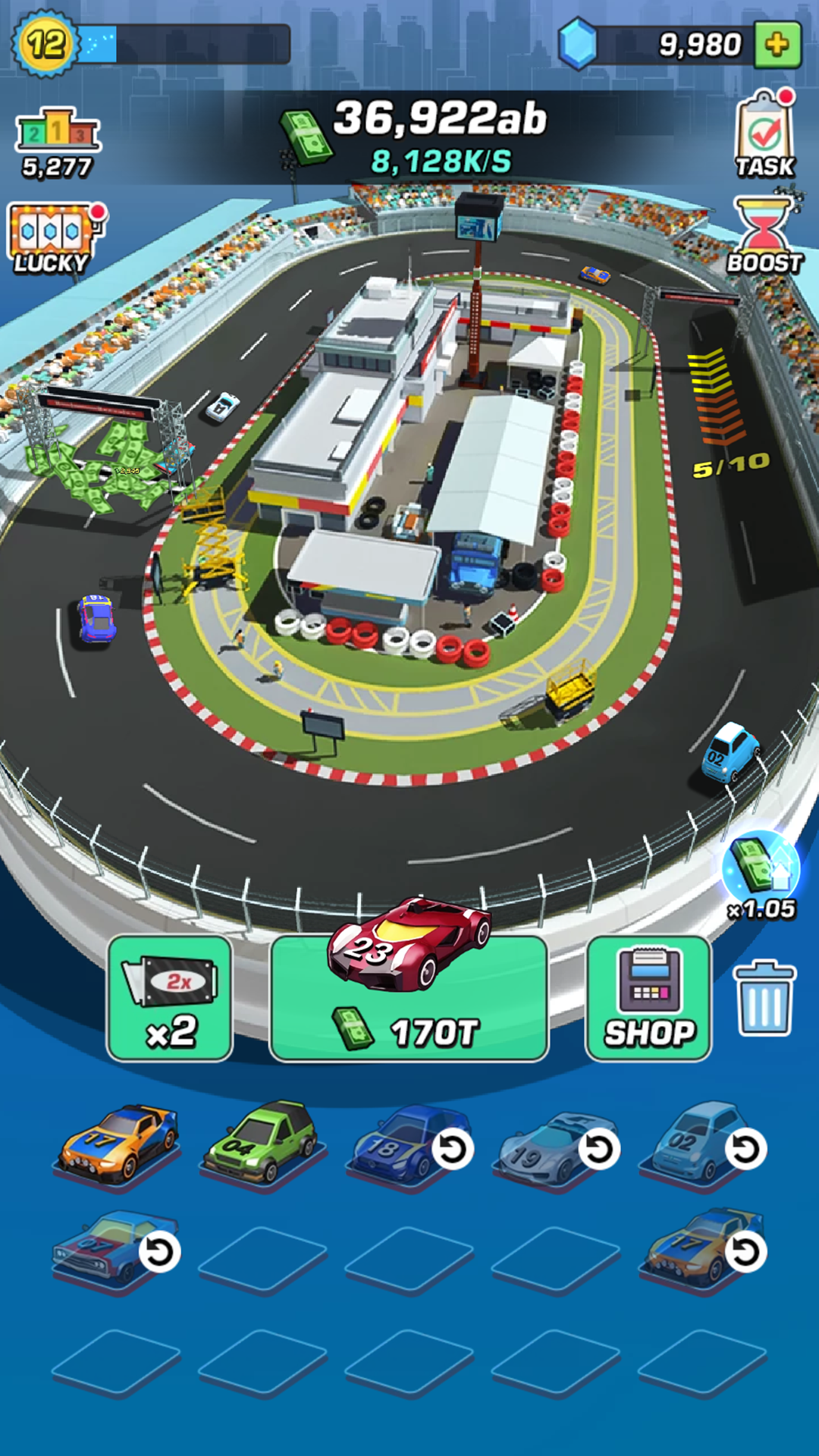 Screenshot 1 of Autorennen im Leerlauf 1.0.6