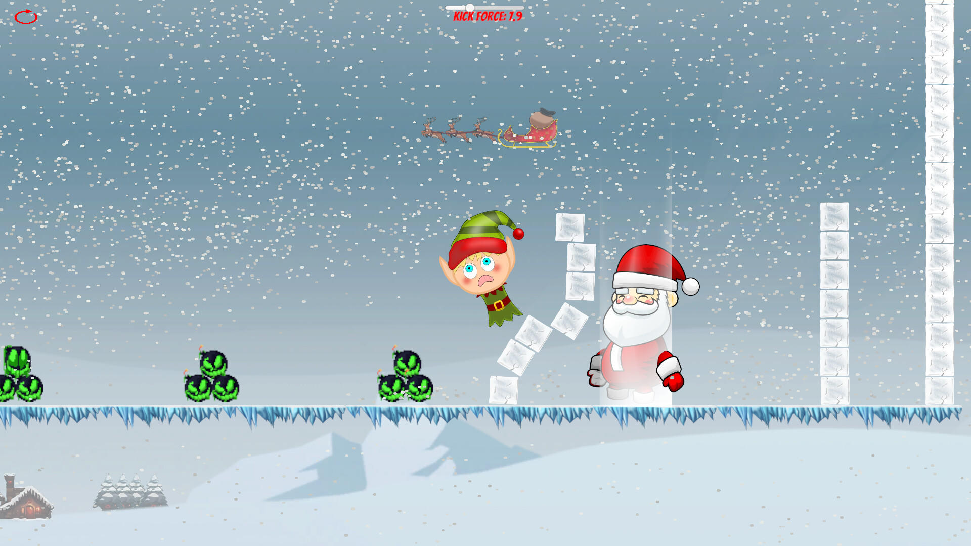 Screenshot of Elf Kicker