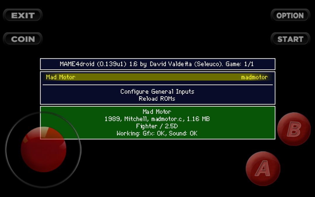 Screenshot of Arcade M.A.M.E - MAME Collection Emulator