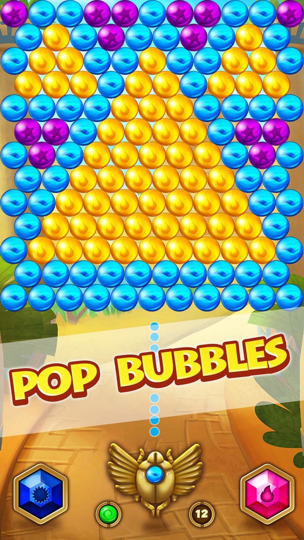 Screenshot of Pharaoh Bubble Pop