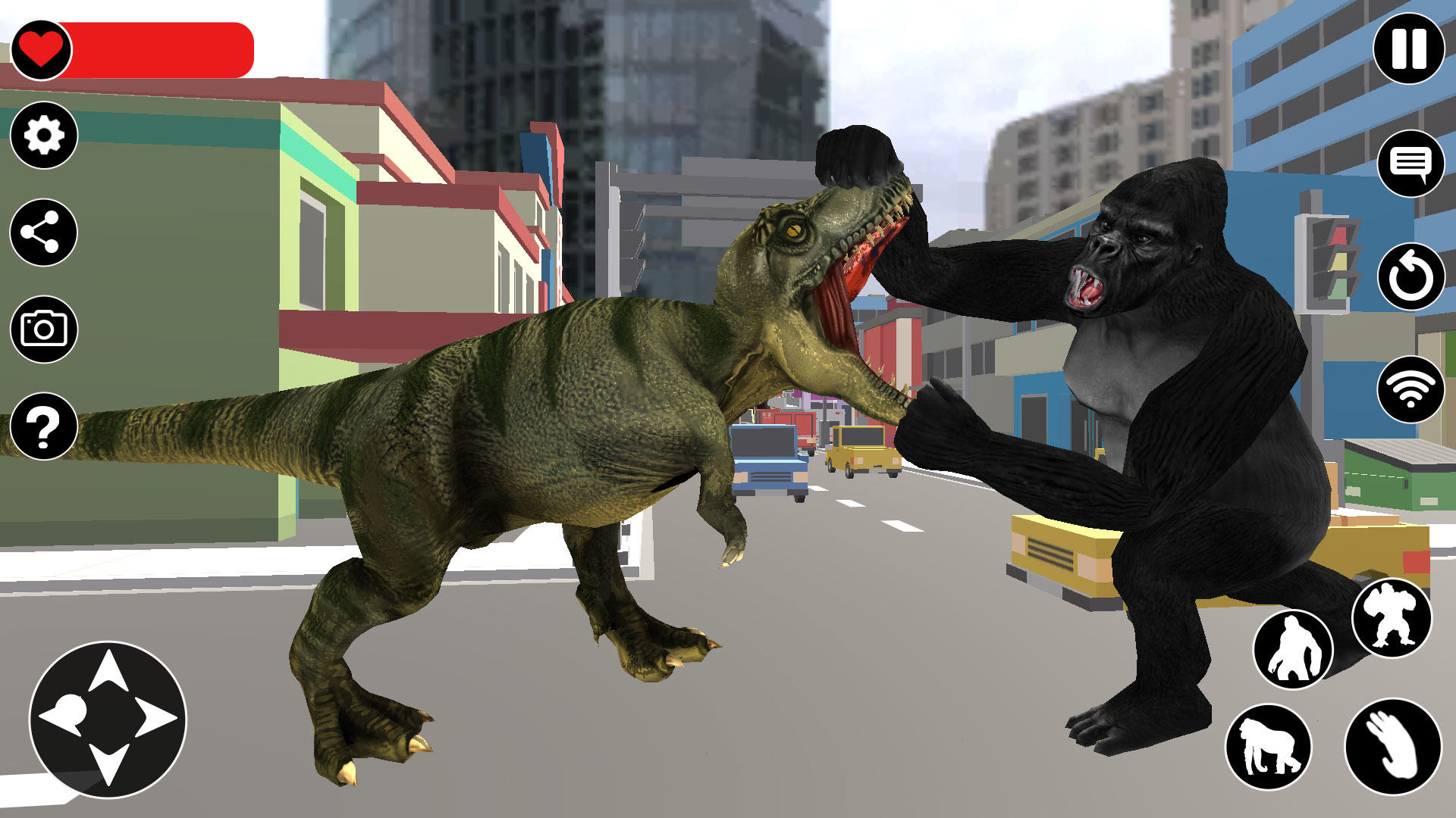 Angry Gorilla Attack Rampage ภาพหน้าจอเกม