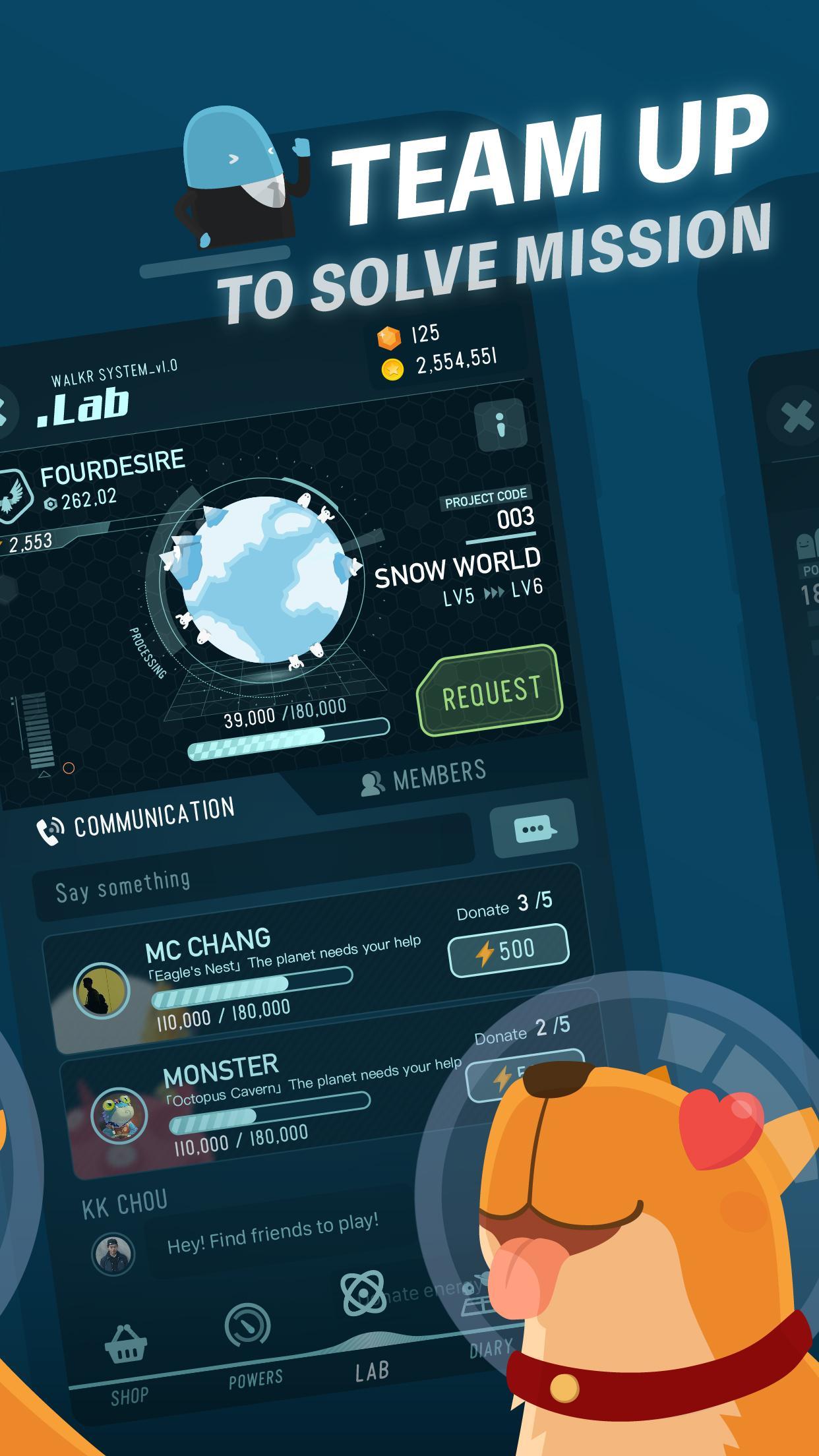 Walkr: Fitness Space Adventure Game Screenshot