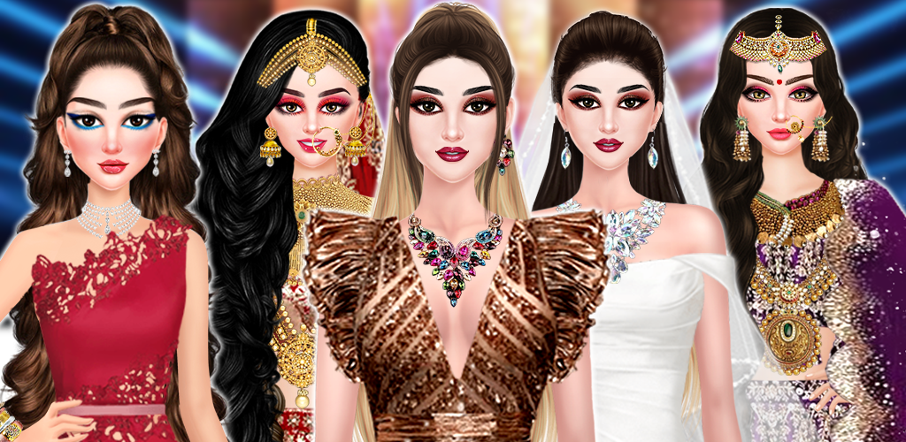 Cuplikan Layar Game Fashion Dress Up Makeup Show