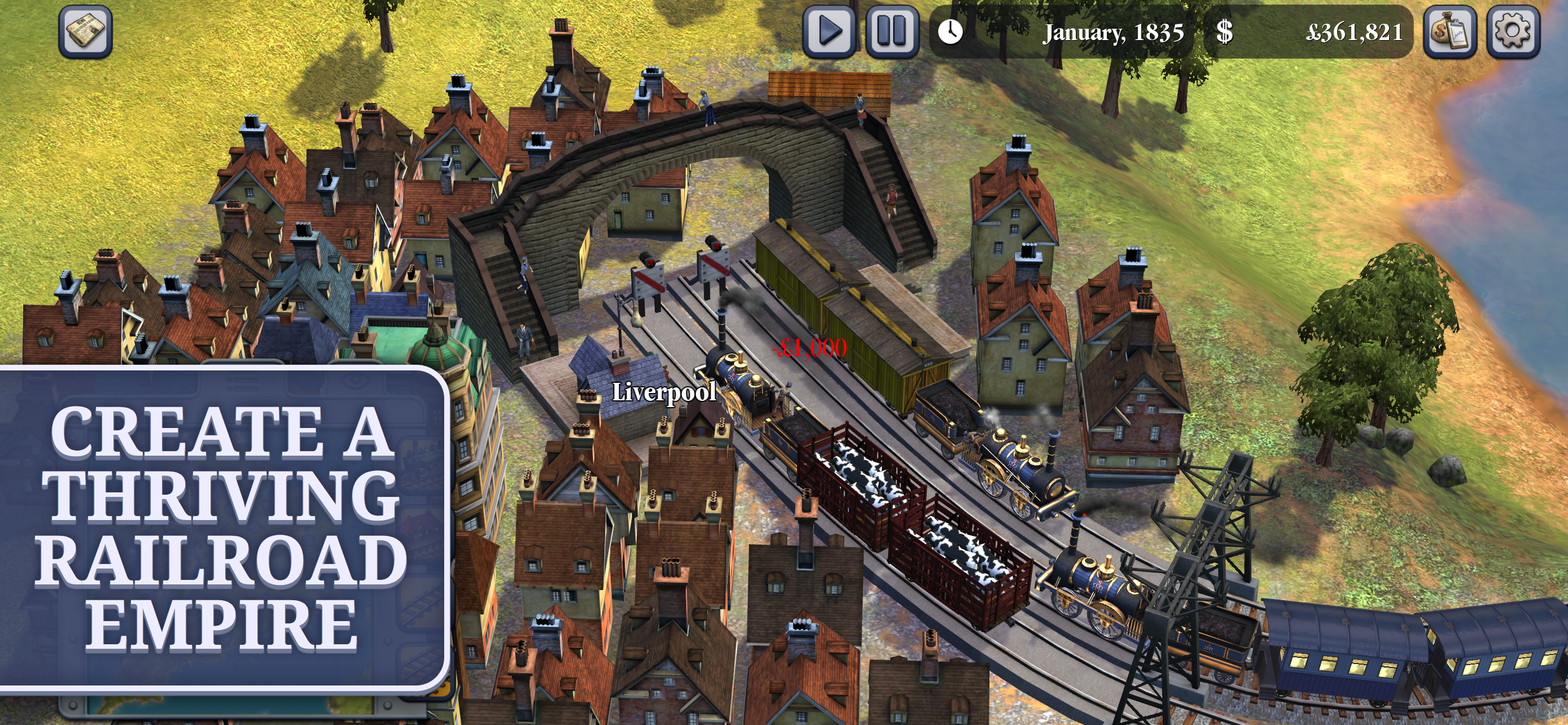 Sid Meier's Railroads! Game Screenshot