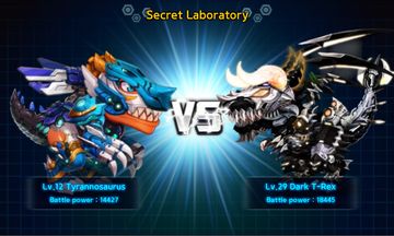 Dino Battle - A new challenger Game Screenshot