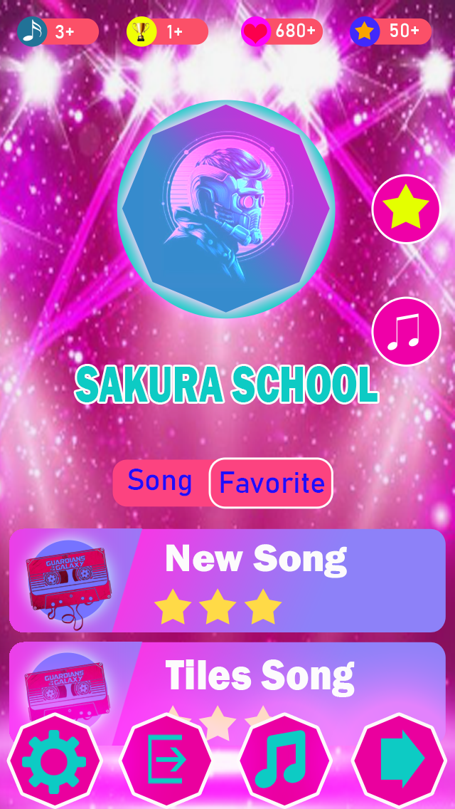 Cuplikan Layar Game Sakura High School Tiles Hop