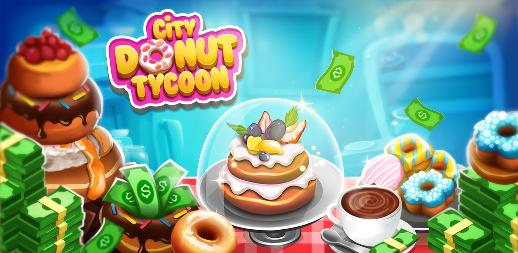 Banner of Donut Factory Tycoon Jeux 1.1.7