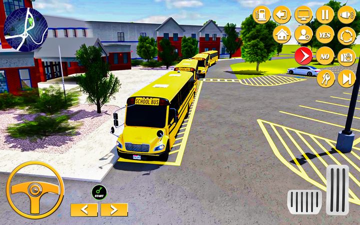 Jogo de condução de ônibus escolar 3D versão móvel andróide iOS